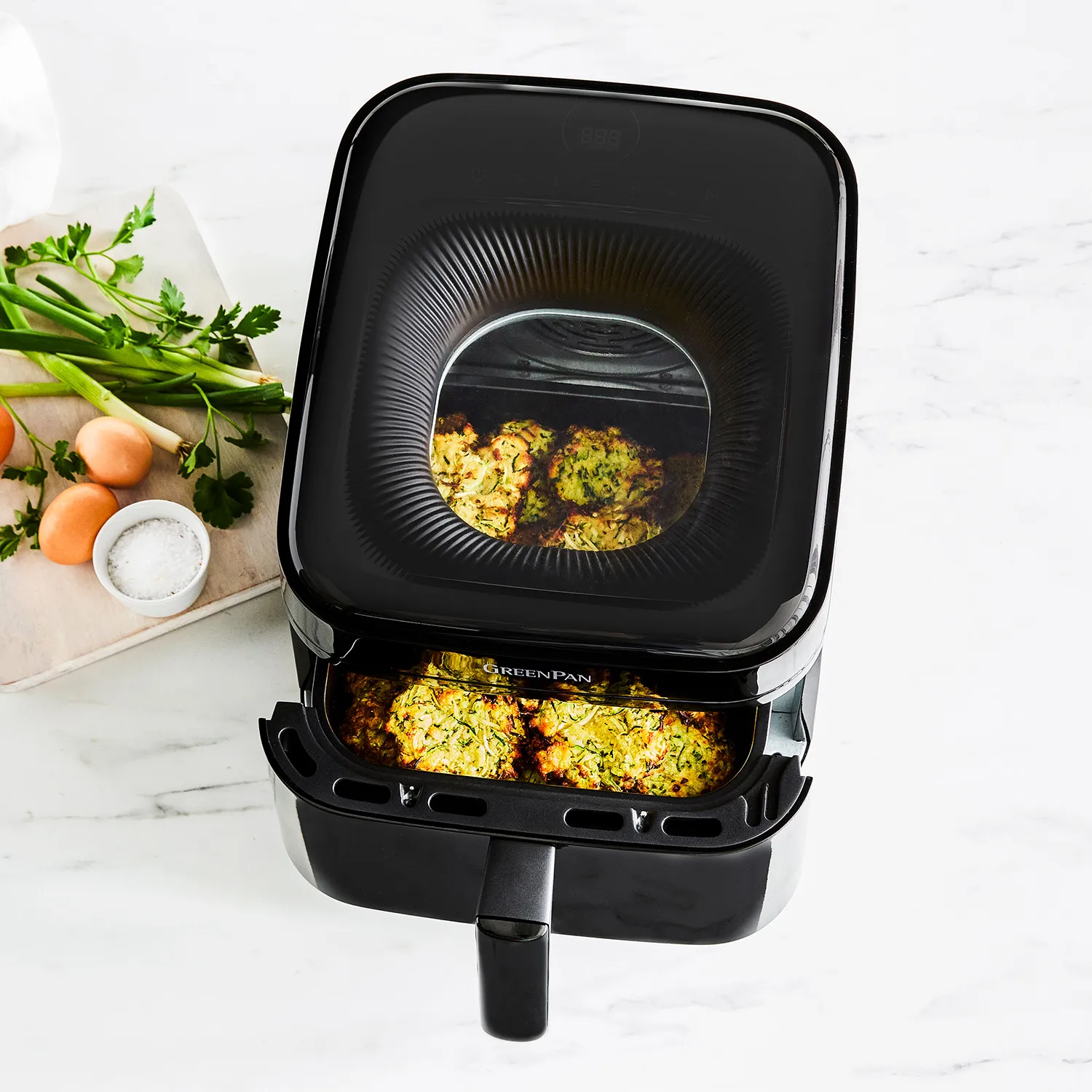 GreenPan Top View Cyclone Air Fryer, 7 qt.