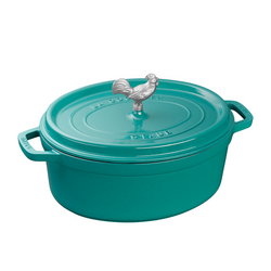 Staub Coq au Vin Dutch Oven, 5.75 qt. Beautiful color, stylish, and useful for cooking and display