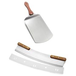 Outset Pizza Peel & Rocking Cutter Set