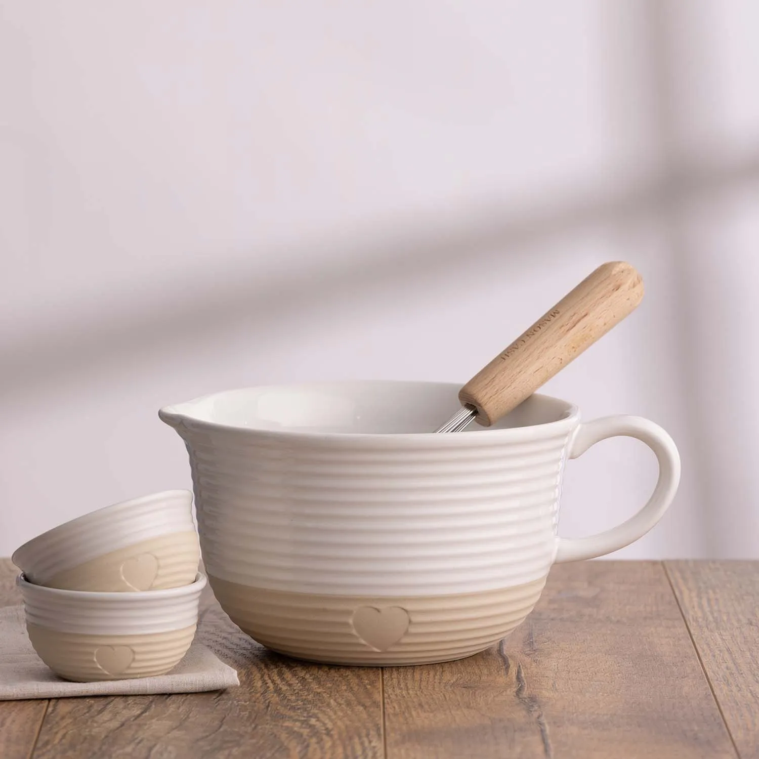 Mason Cash Rustic Charm Batter Bowl, 2.15 qt.