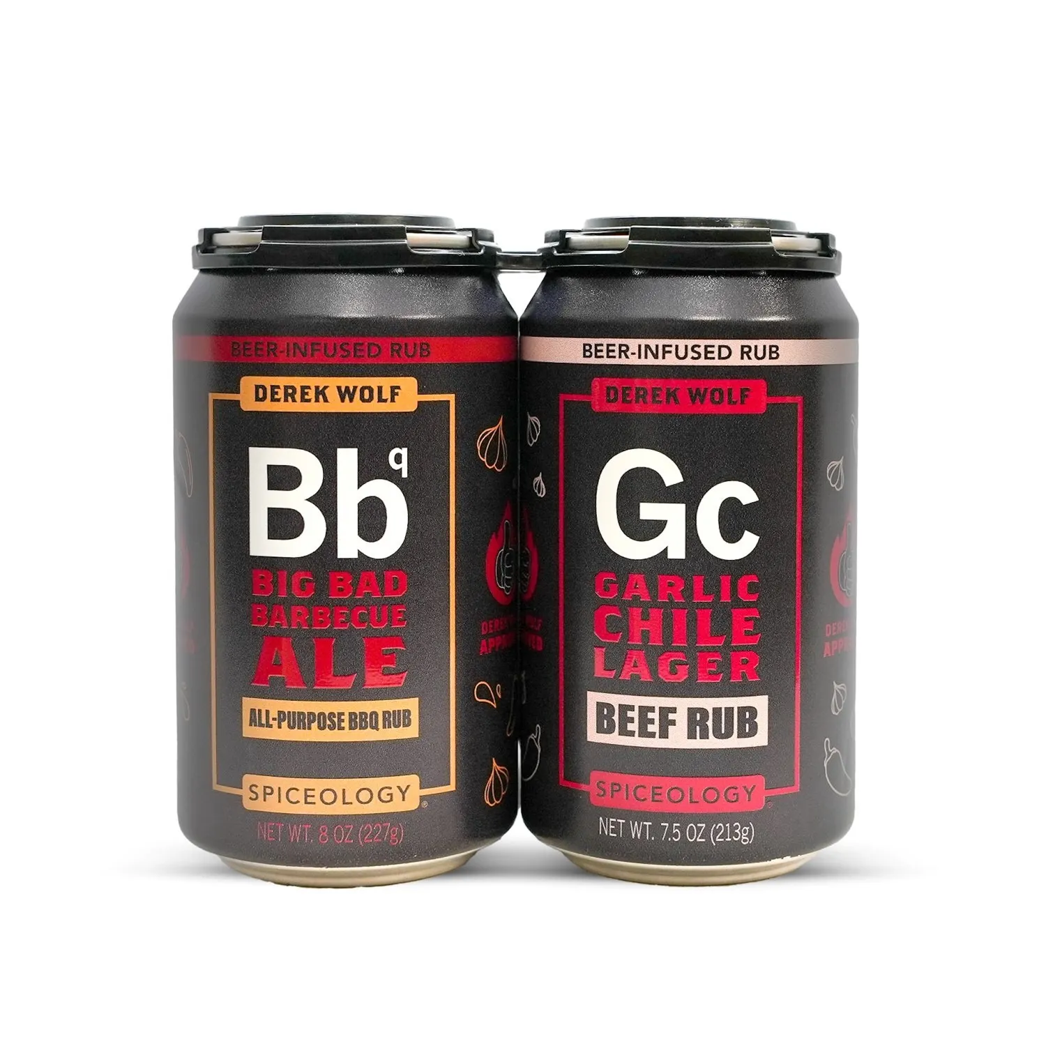 Spiceology Derek Wolf Beer-Infused Rub Sampler, Set of 4