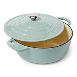 Sur La Table Enameled Cast Iron Round Wide Dutch Oven, 7 qt. I