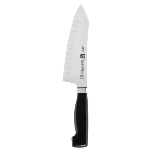 Zwilling J.A. Henckels Four Star Eco Hollow-Edge Rocking Santoku, 7"