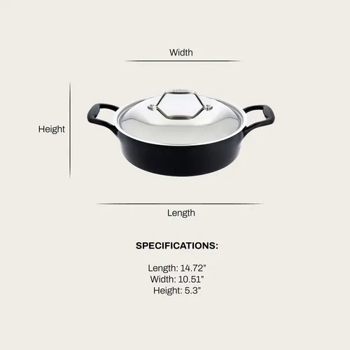All-Clad Enameled Cast Iron Braiser, 4 qt. 