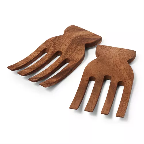 Sur La Table Acacia Wood Salad Hands