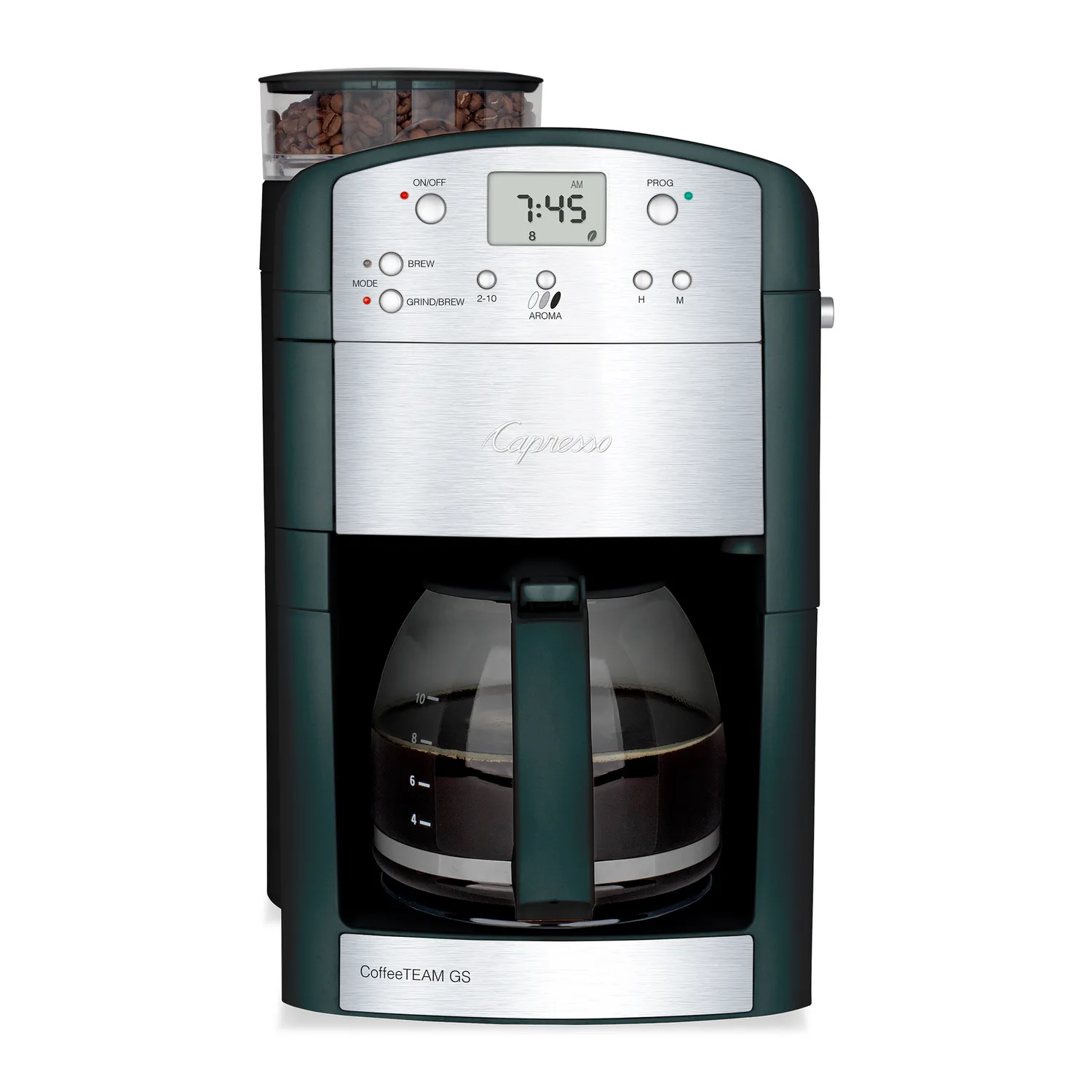 Capresso CoffeeTEAM GS Coffee Maker with Burr Grinder