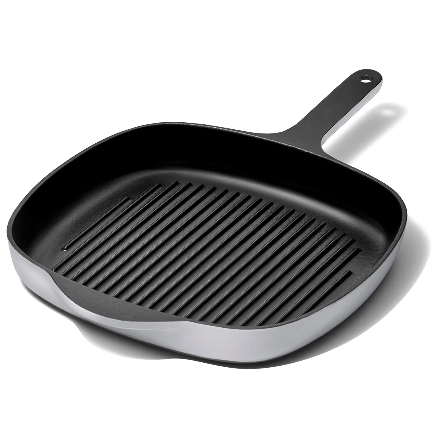 Caraway Enameled Cast Iron Square Grill Pan, 10.5"