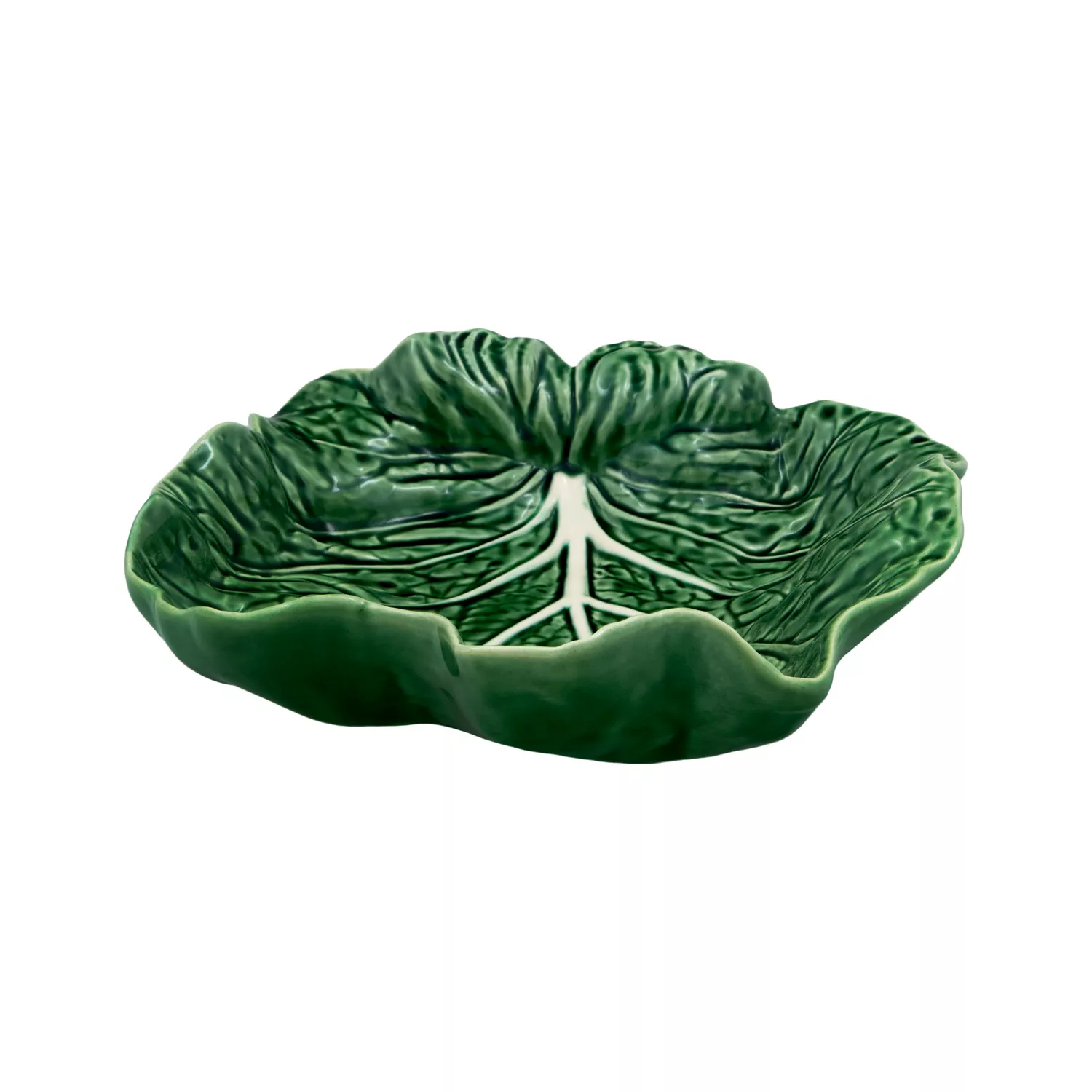 Bordallo Pinheiro Cabbage Concave Leaf Platter