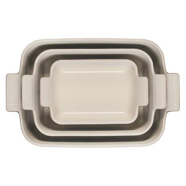 Le Creuset Heritage Stoneware 3-Piece Rectangular Baker Set - thumbnail 3