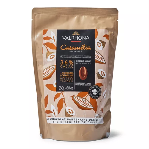 Valrhona 36% Caramélia Baking Chocolate, 8.8 oz.