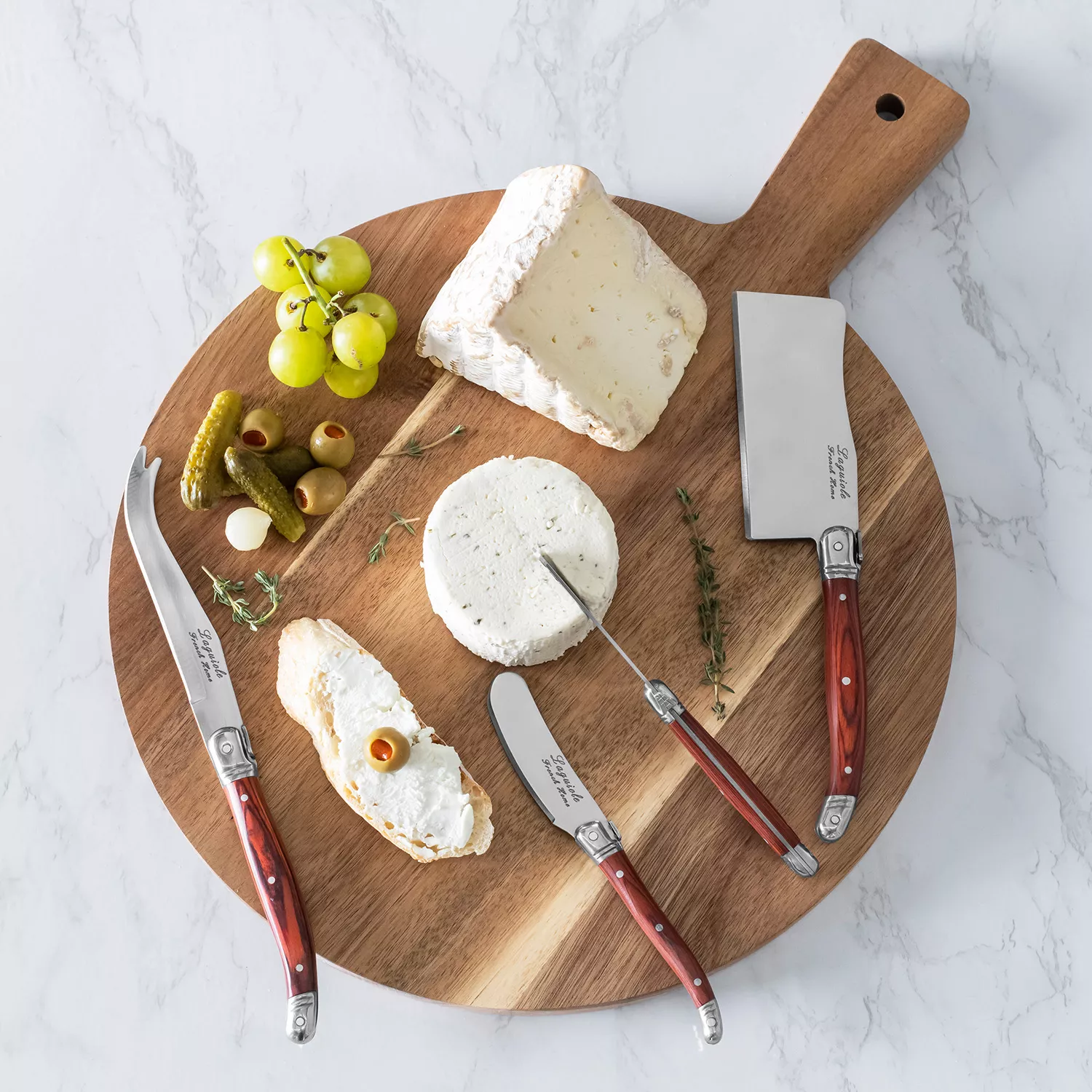 French Home 7-Piece Laguiole Cheese Knife & Spreader Set, 7 Piece