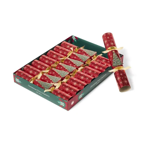 Sur La Table Christmas Tree Crackers, Set of 8