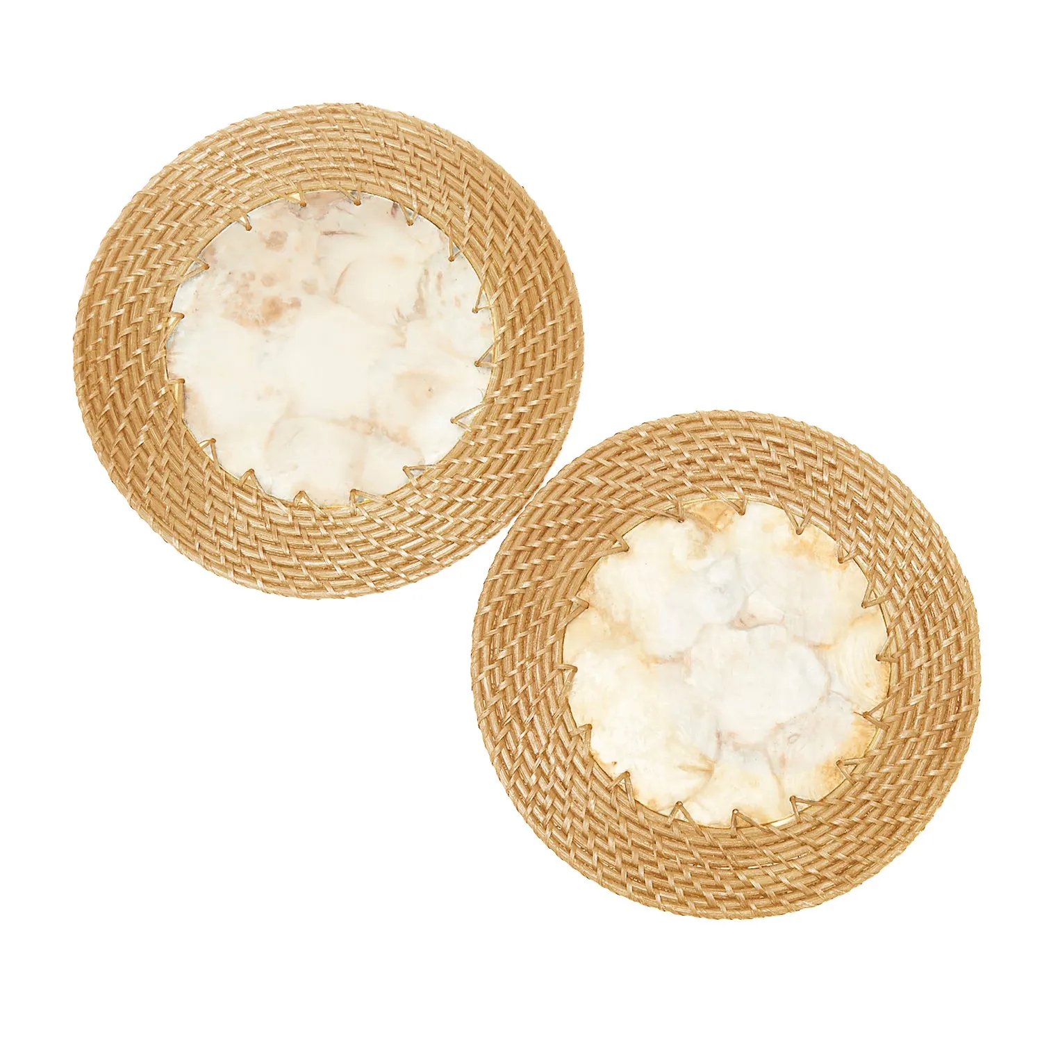 Kubo Capiz Shell Placemats, Set of 2