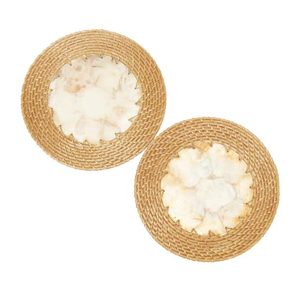 Kubo Capiz Shell Placemats, Set of 2
