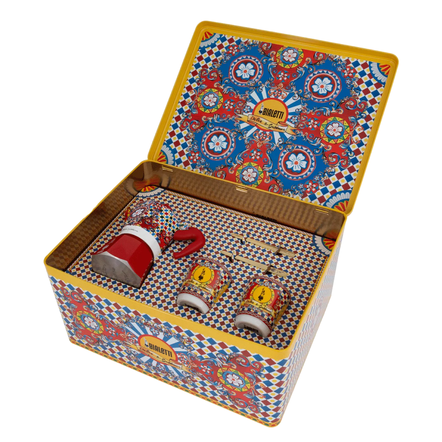 Bialetti Dolce & Gabbana Sicilian Cart Moka Pot Gift Set