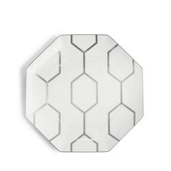 Wedgwood Gio Platinum Octagonal Salad Plate