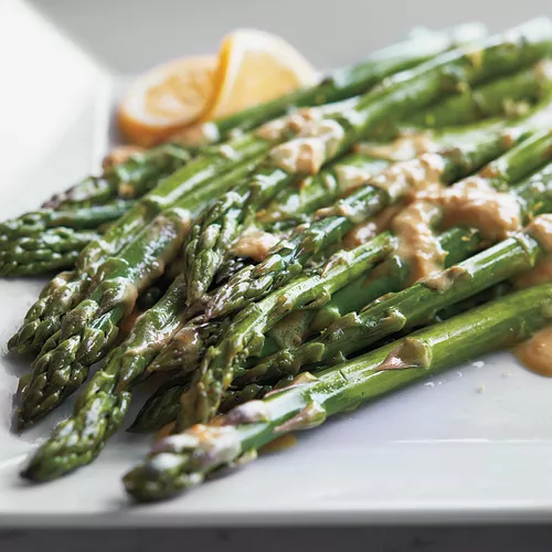 Steamed Asparagus with Citrus Vinaigrette