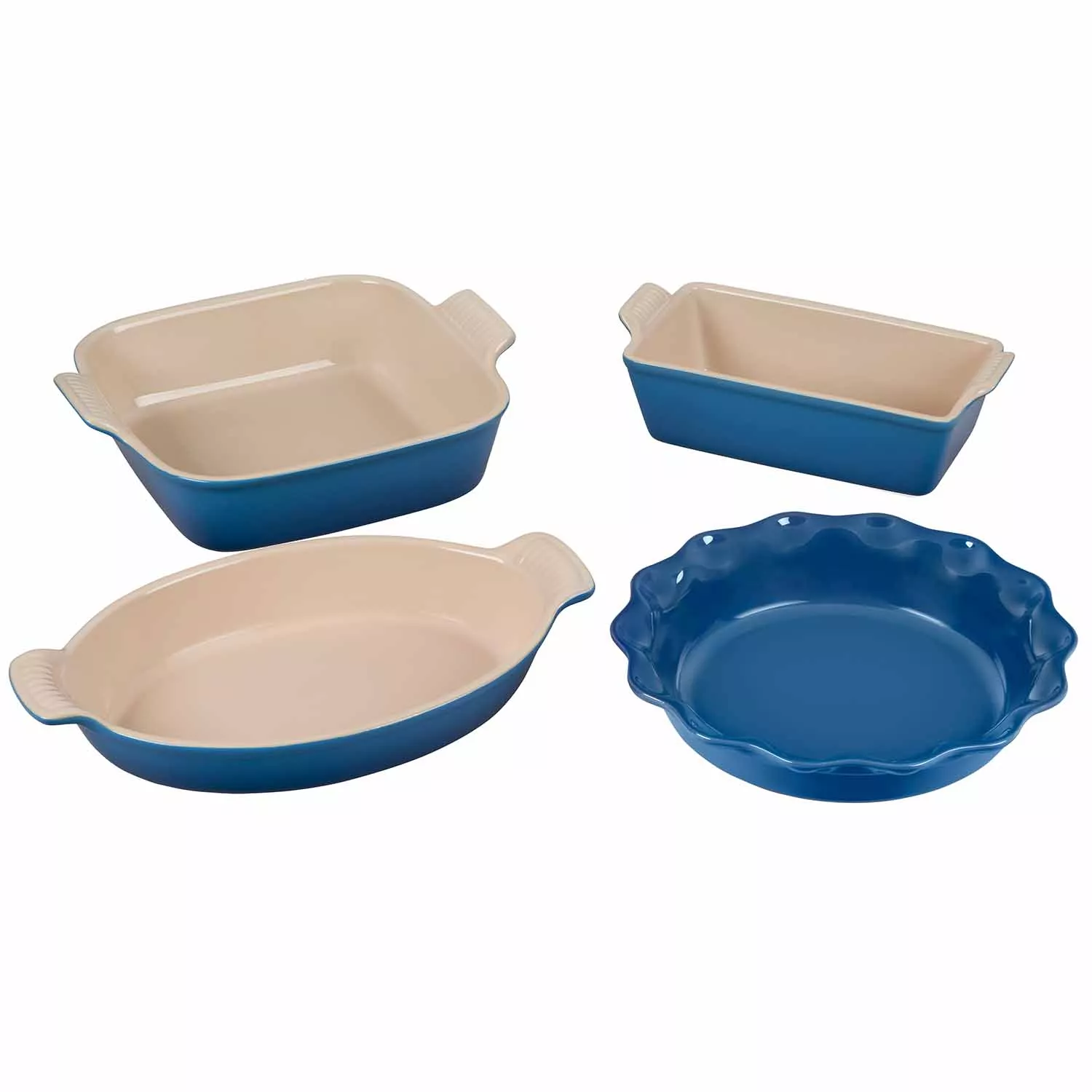 Le Creuset Stoneware 4-Piece Heritage Bakeware Set