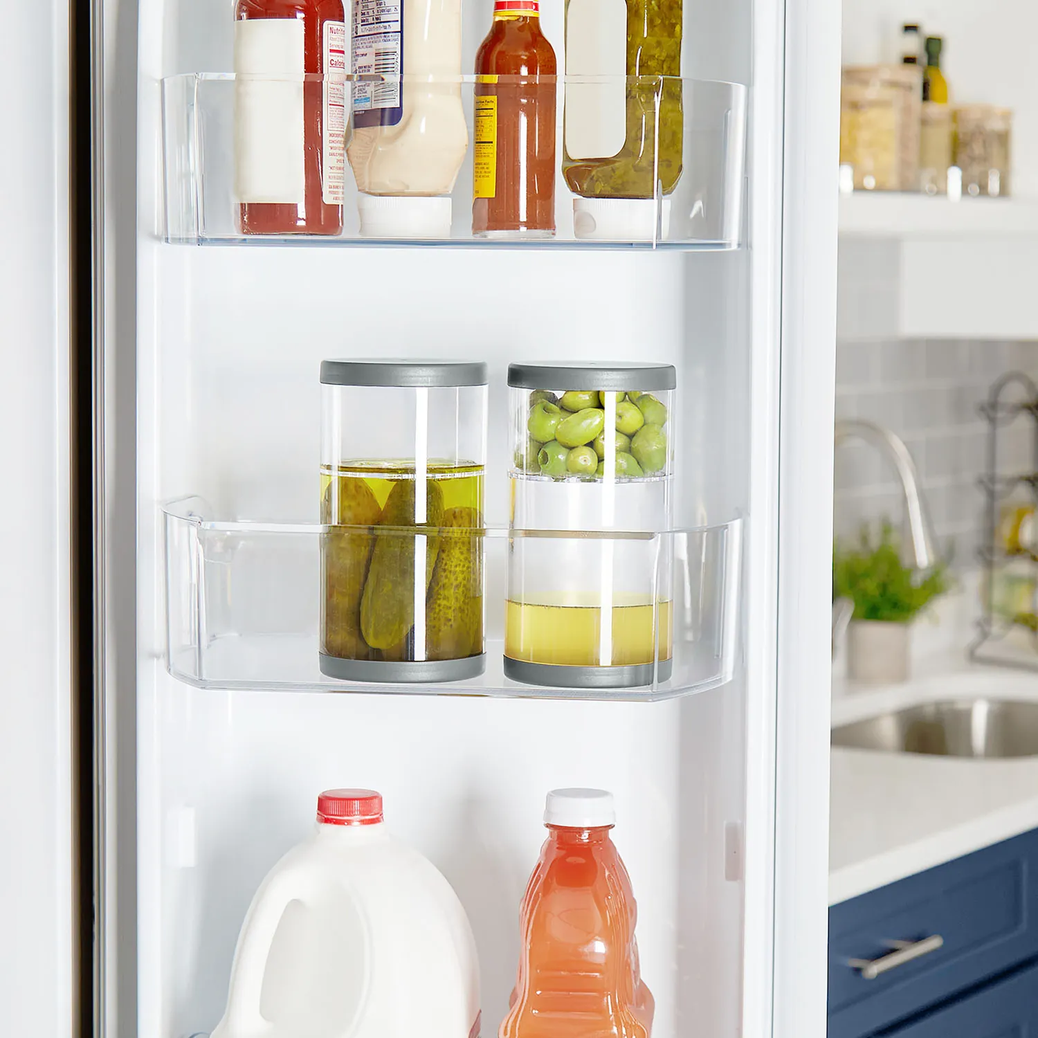 Tovolo Dual Straining Pickle & Olive Jar