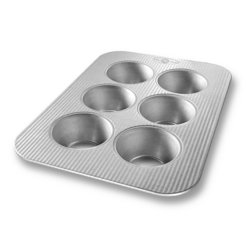 USA Pan Texas Muffin Pan, 6 Count Texas-sized USA Muffin Pan