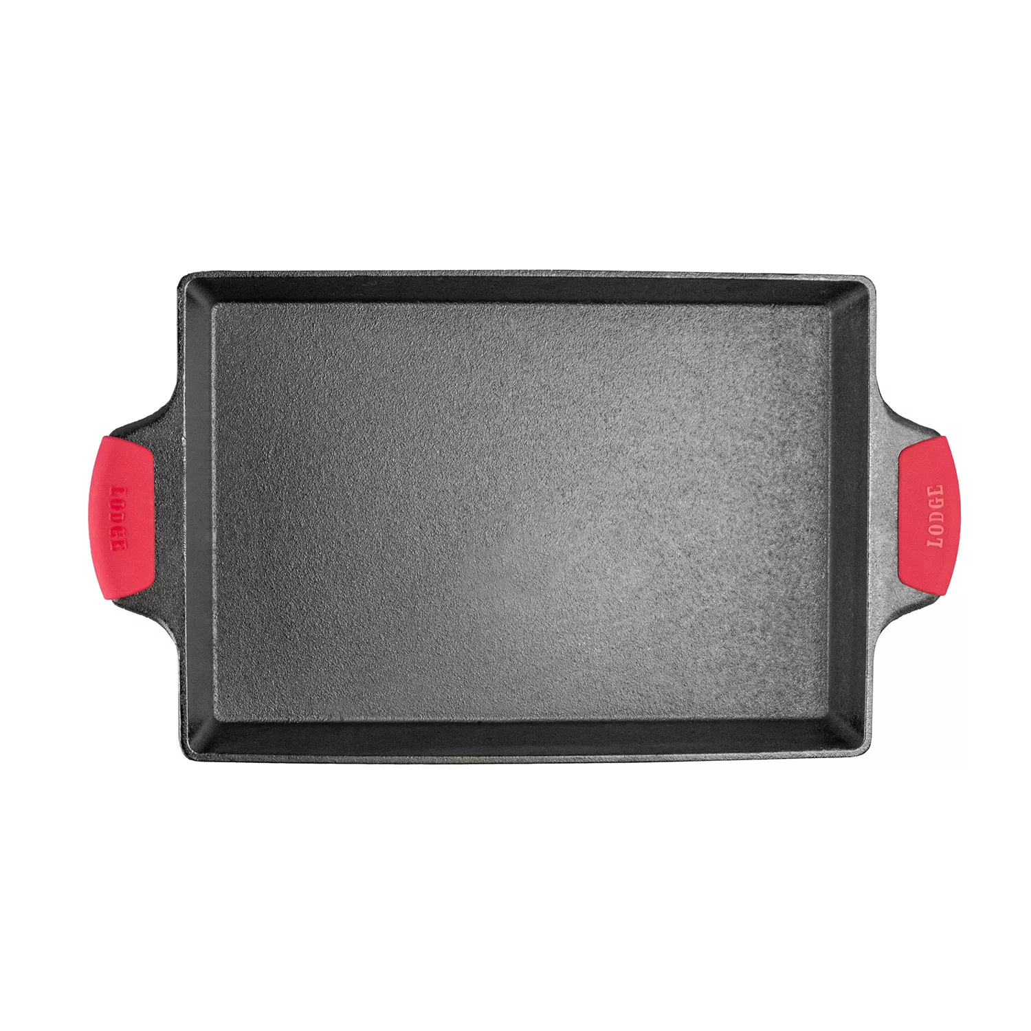 Lodge Cast Iron Casserole with Silicone Handles, 13" x 9"