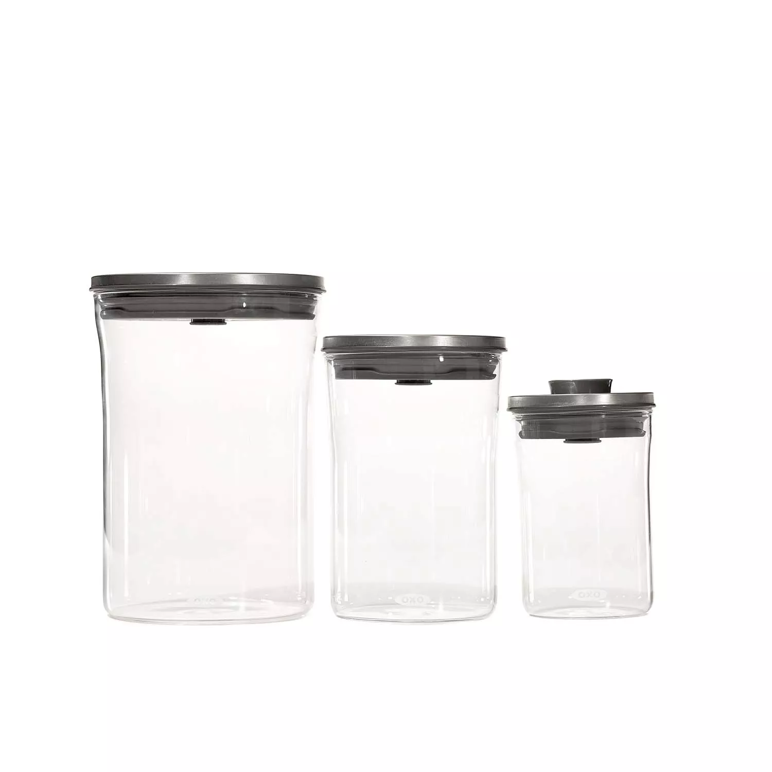 OXO Steel 3-Piece Glass POP Container Set