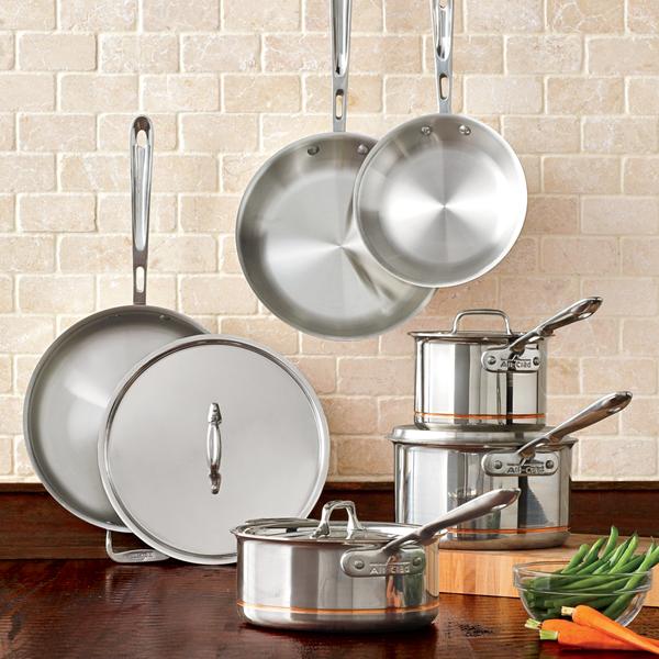 All-Clad Copper Core 10-Piece Cookware Set - thumbnail 7