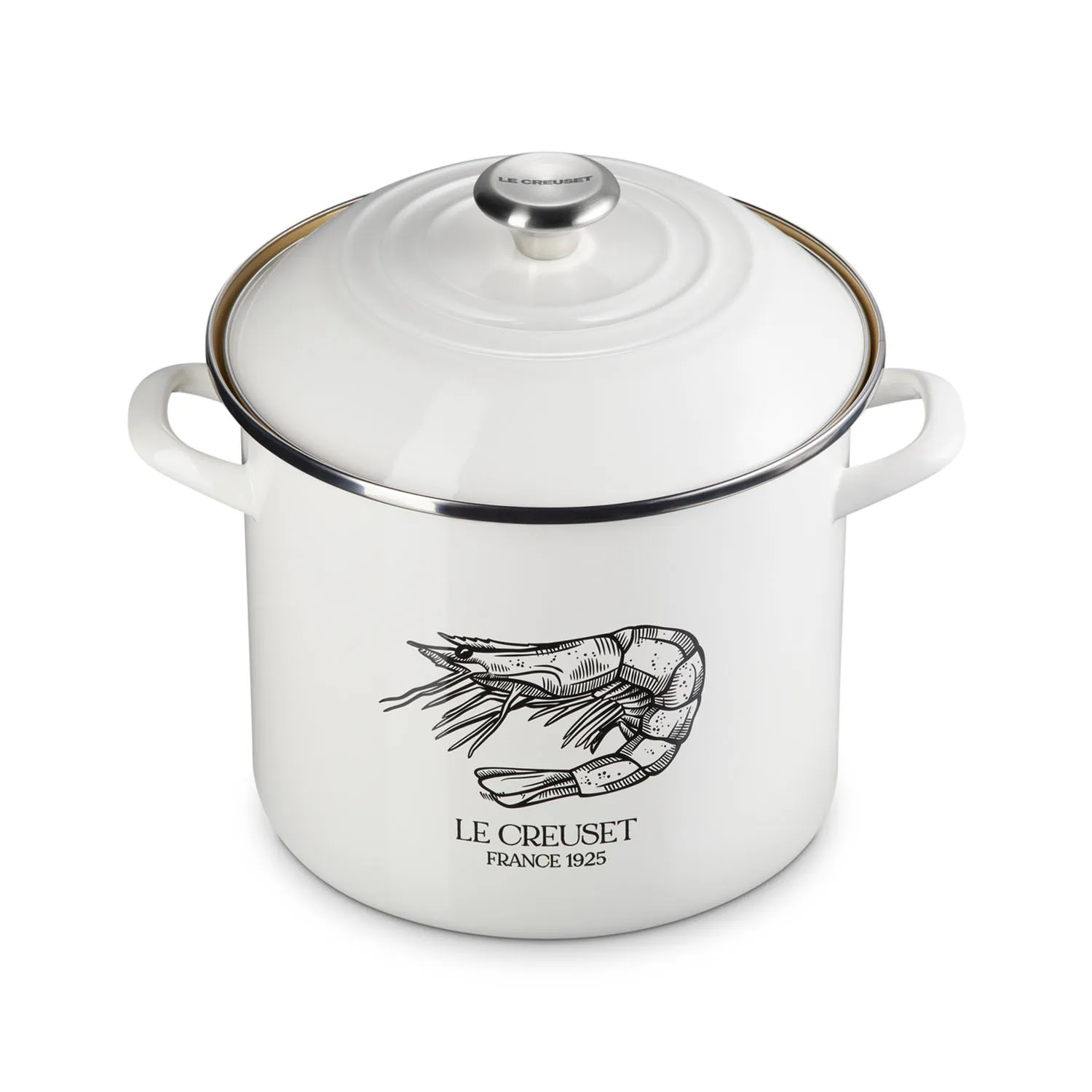 Le Creuset Enameled Steel Traditional Shrimp Stockpot, 10 qt.