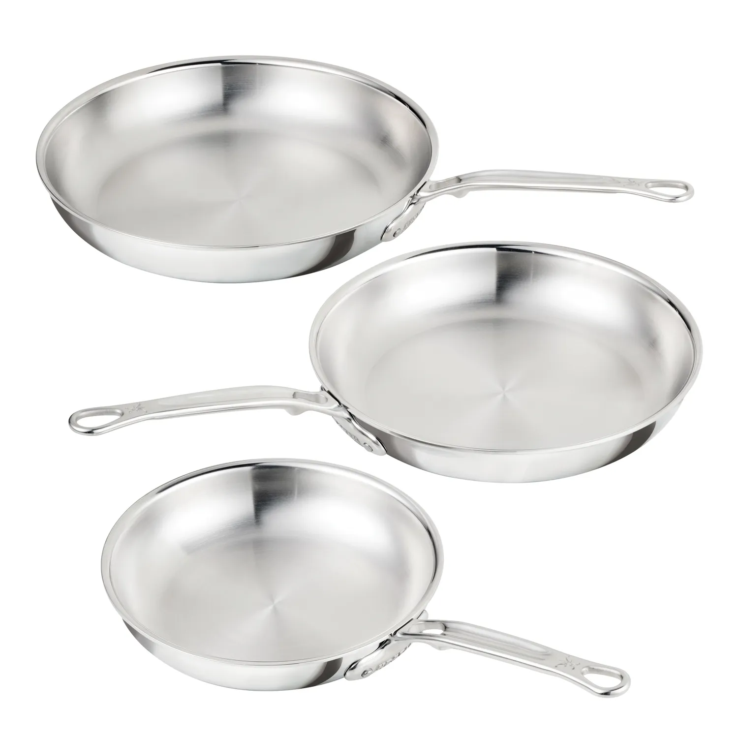 Hestan ProBond Luxe Stainless Steel Set of 3 Skillets, 8.5", 11", & 12.5"