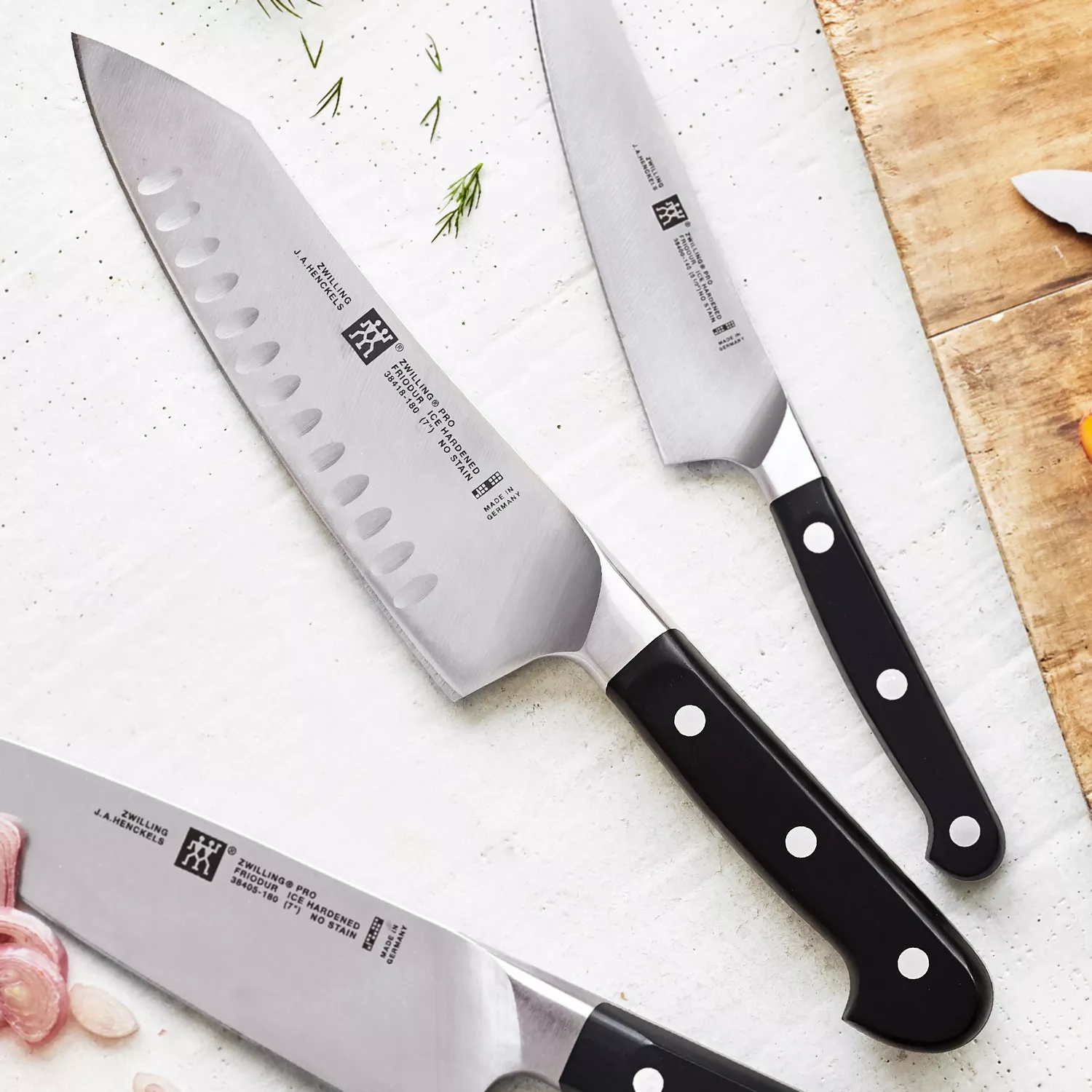 Zwilling Pro 7-inch Chef's & Rocking Santoku Knife Set