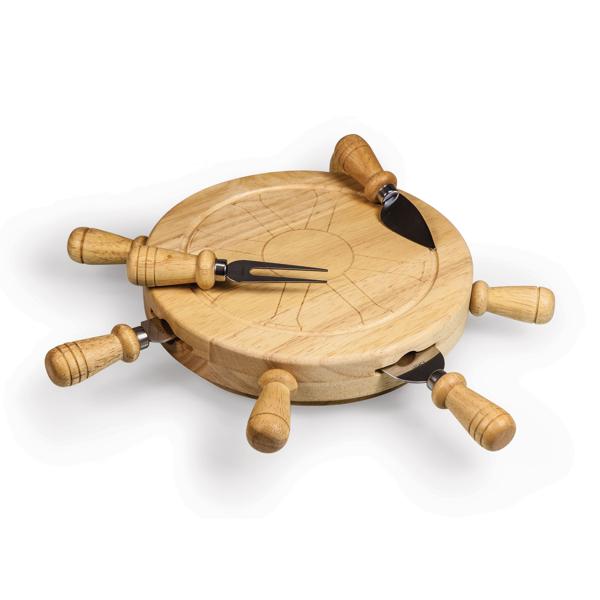 Picnic Time Lazy Susan Mariner Wheel
