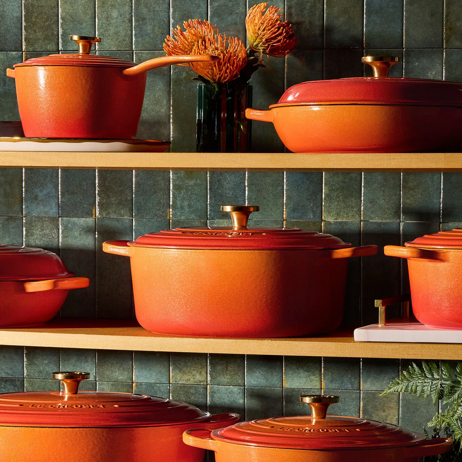 Le Creuset Signature Flamme Dorée Oval Dutch Oven, 6.75 qt.