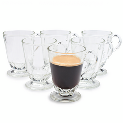 La Rochère Louison Coffee Mugs, Set of 6 Nice clean lines, I  love the way the cup feels in my hand
