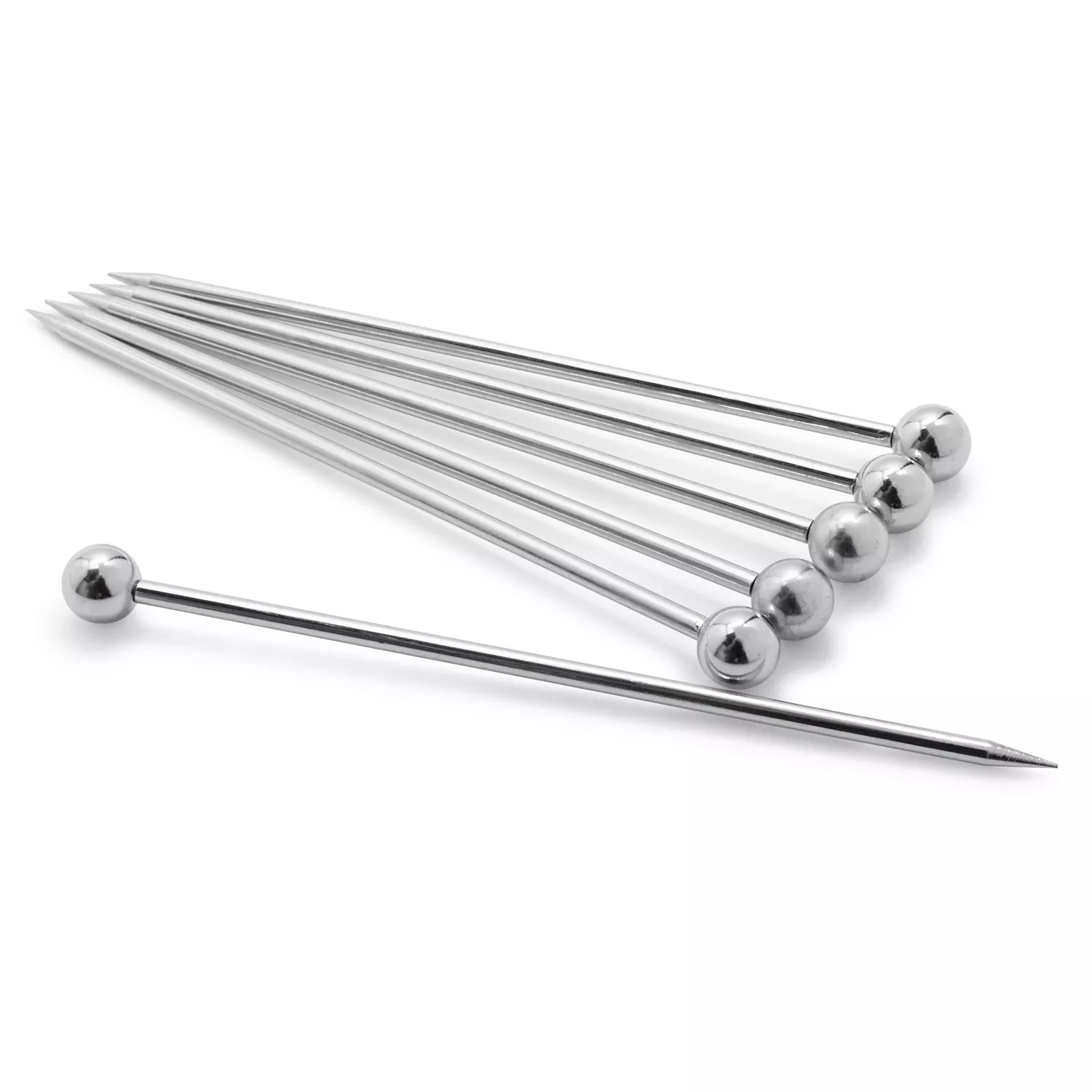 Sur La Table Stainless Steel Martini Picks, Set of 6