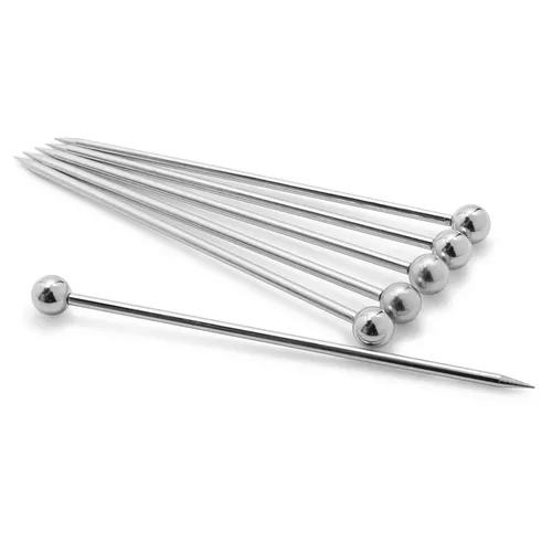 Sur La Table Stainless Steel Martini Picks, Set of 6