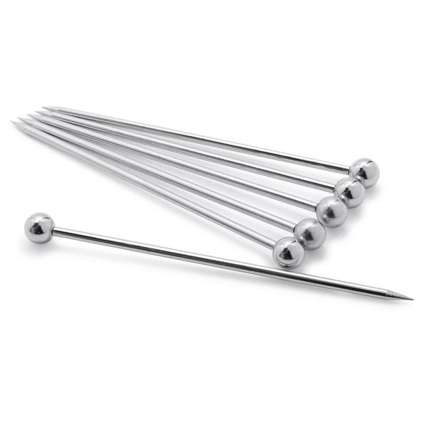 Sur La Table Stainless Steel Martini Picks, Set of 6