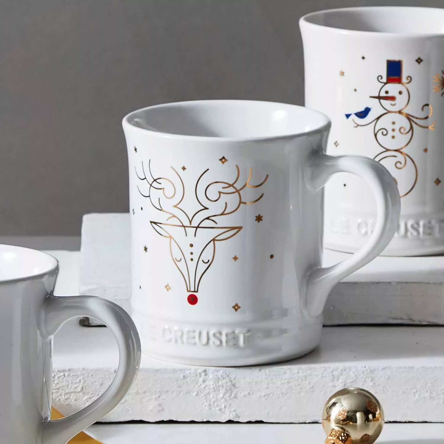 Le Creuset Noel Reindeer Face Mug