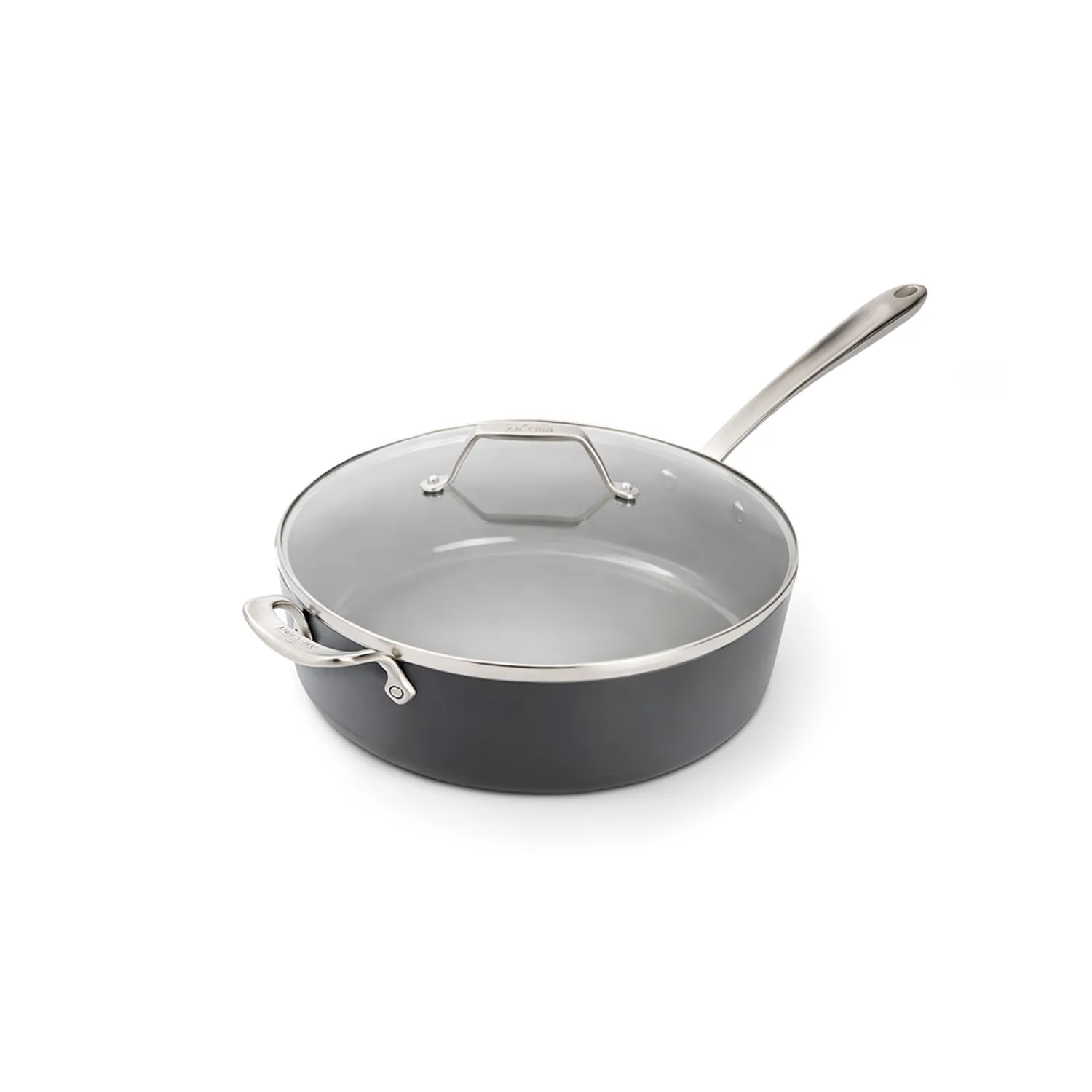 All-Clad HA1 Ceramic Nonstick Sauté Pan with Lid, 6 qt.