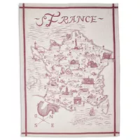Sur La Table Map of France Jacquard Kitchen Towel