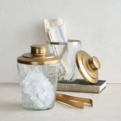 Collective Home Pebble Ice Bucket with Tongs