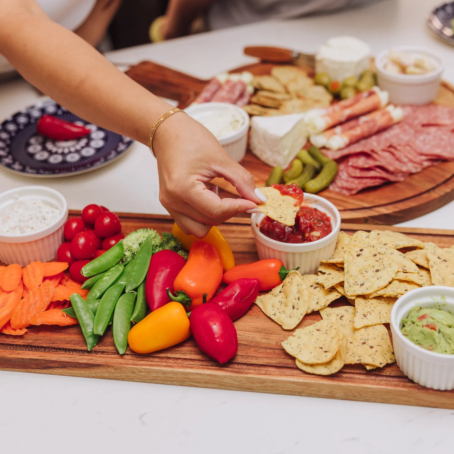 Picnic Time Tagliere Long Rectangular Charcuterie Board