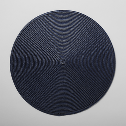 Sur La Table Round Woven Placemat Navy round placemats