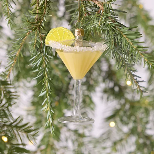 Sur la table Lemon Martini Ornament