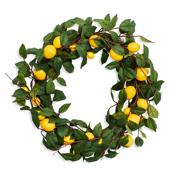 Lemon Wreath, 25&#34;