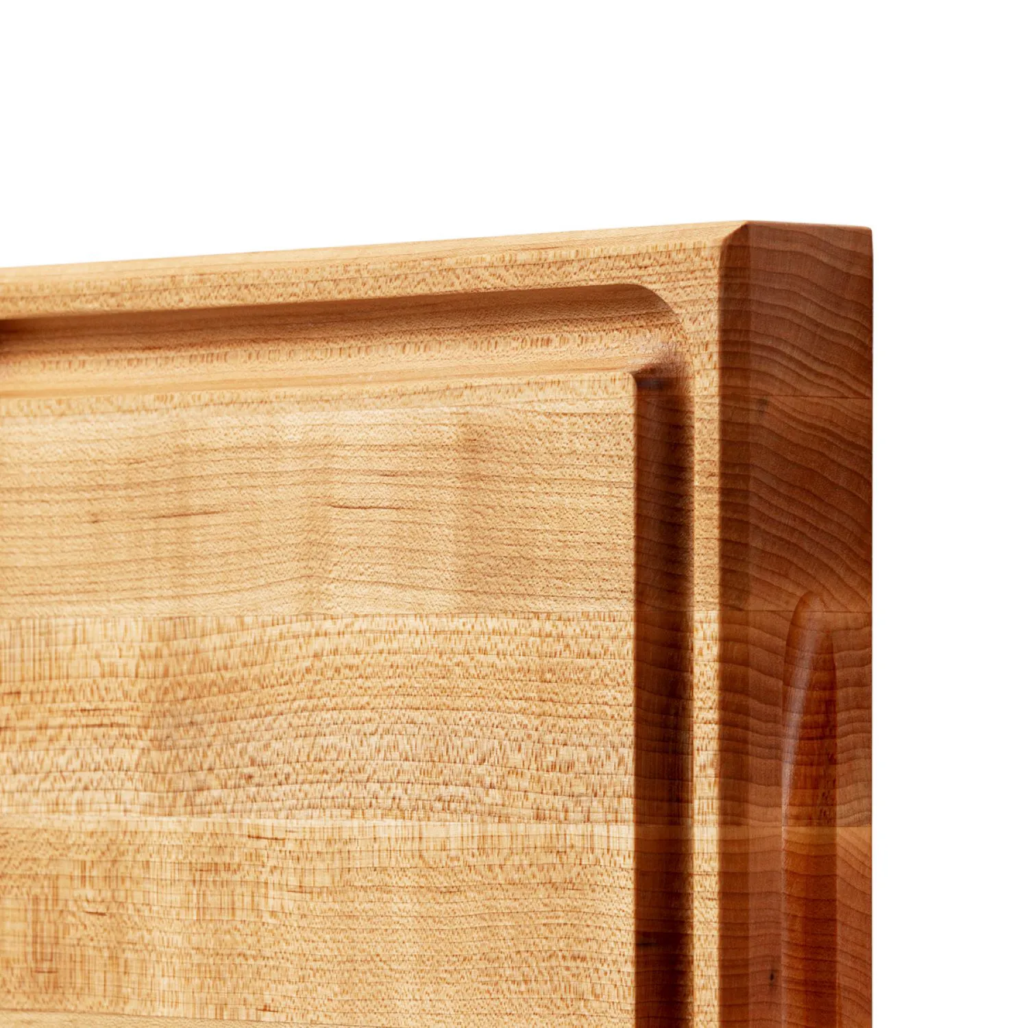 John Boos Maple Edge-Grain Square Cutting Board w/ Juice Groove, 12"