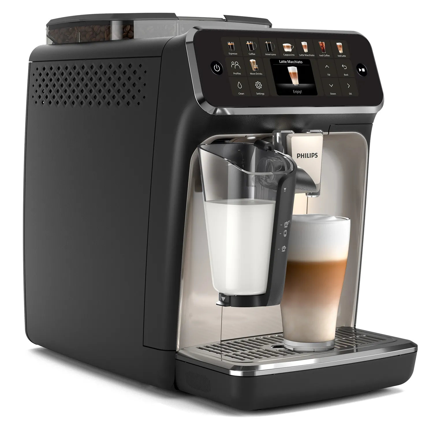 Philips 5500 Series Fully Automatic Espresso Machine with LatteGo Milk Frother