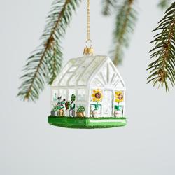 Sur La Table Greenhouse Glass Ornament, 3.7"