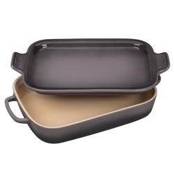 Le Creuset Rectangular Baker with Platter Lid Love this combo baker