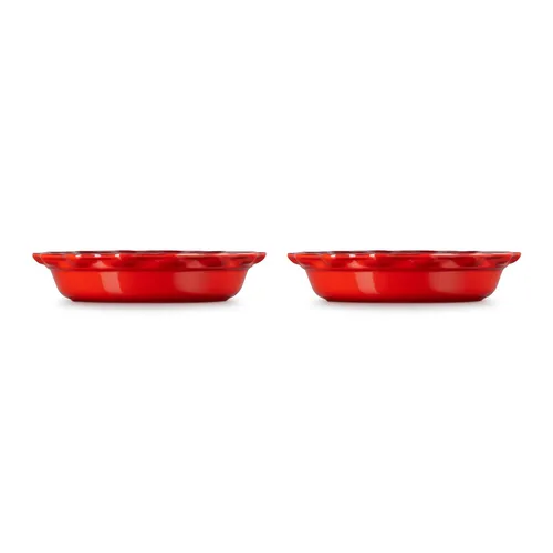 Le Creuset Heritage 2-Piece Fluted Pie Dish Set, 9"