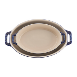 Staub Oval Stoneware Bakers, Set of 2